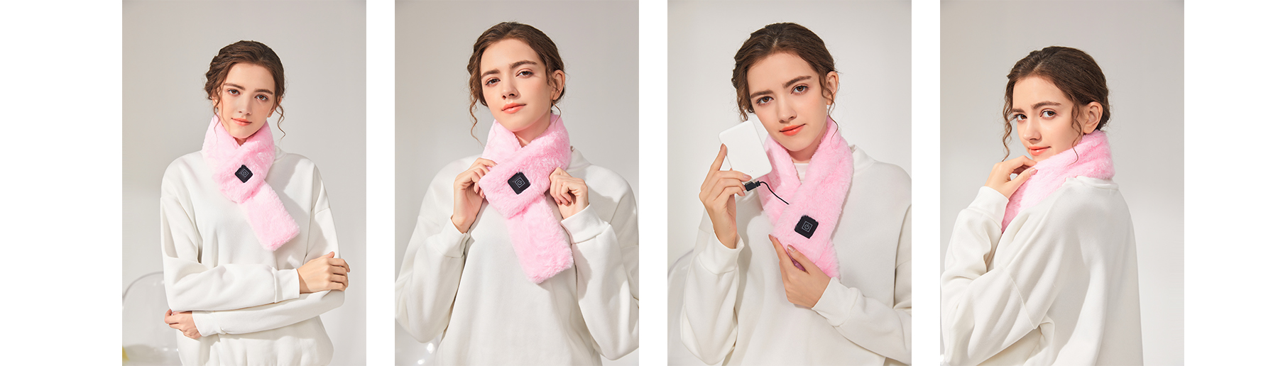Smart heating scarf