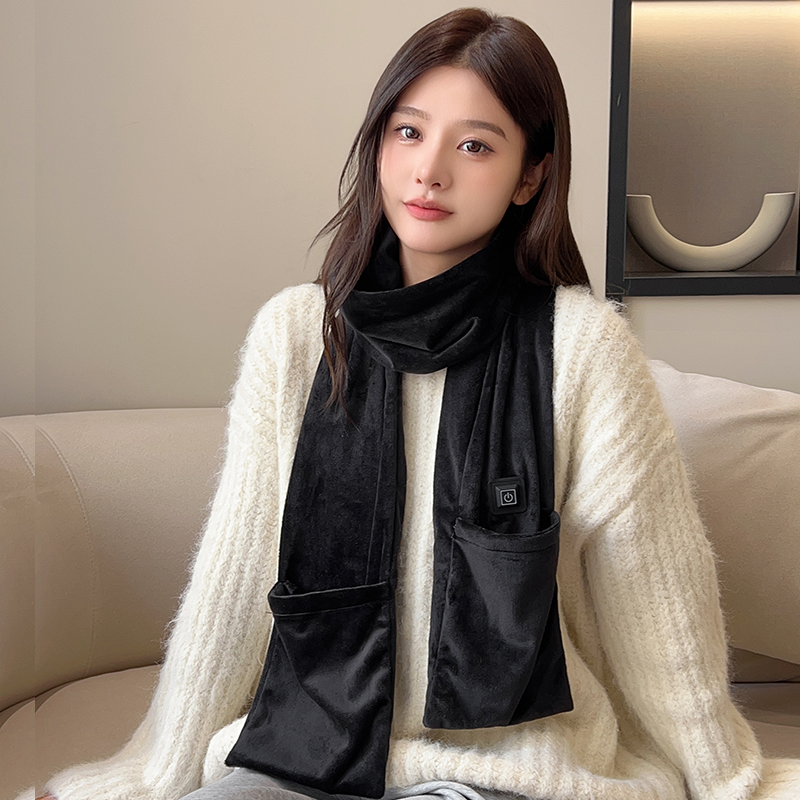Heated scarf with pocket style WJ008