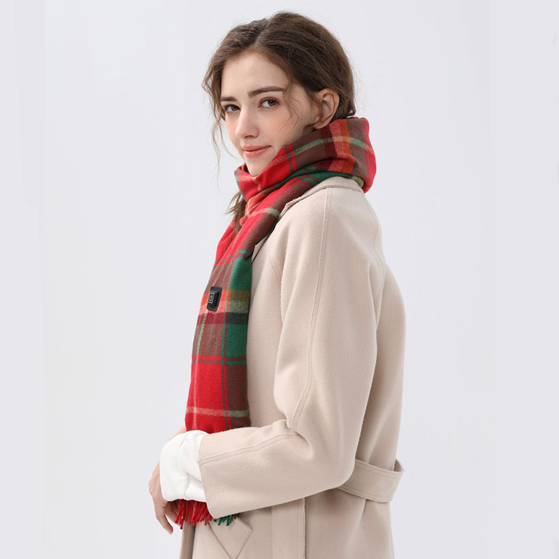 Heated Scarf WJ001 Christmas grid A