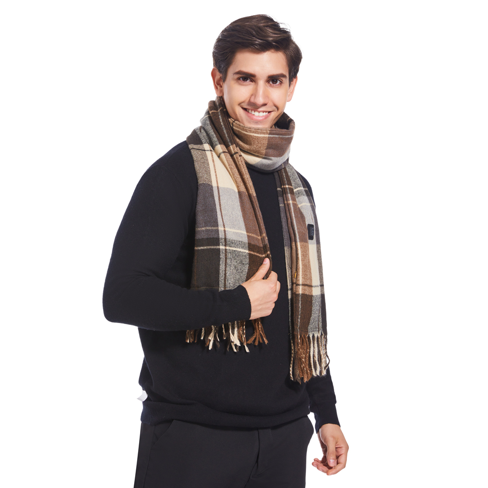 brown heated scarf